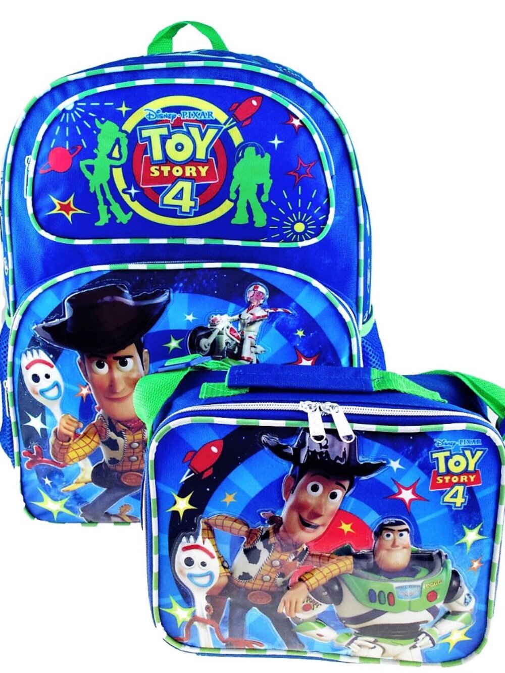 Toy Story 4 Kids Backpack & Lunch Bag Set with Bonus Stationery